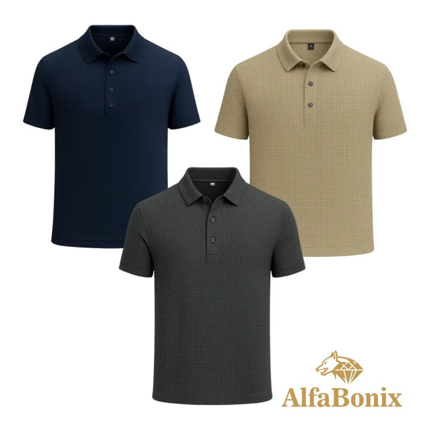 Kit 3 Camisas Polo Alfa – Compre 1, Leve 3 [Promoção]