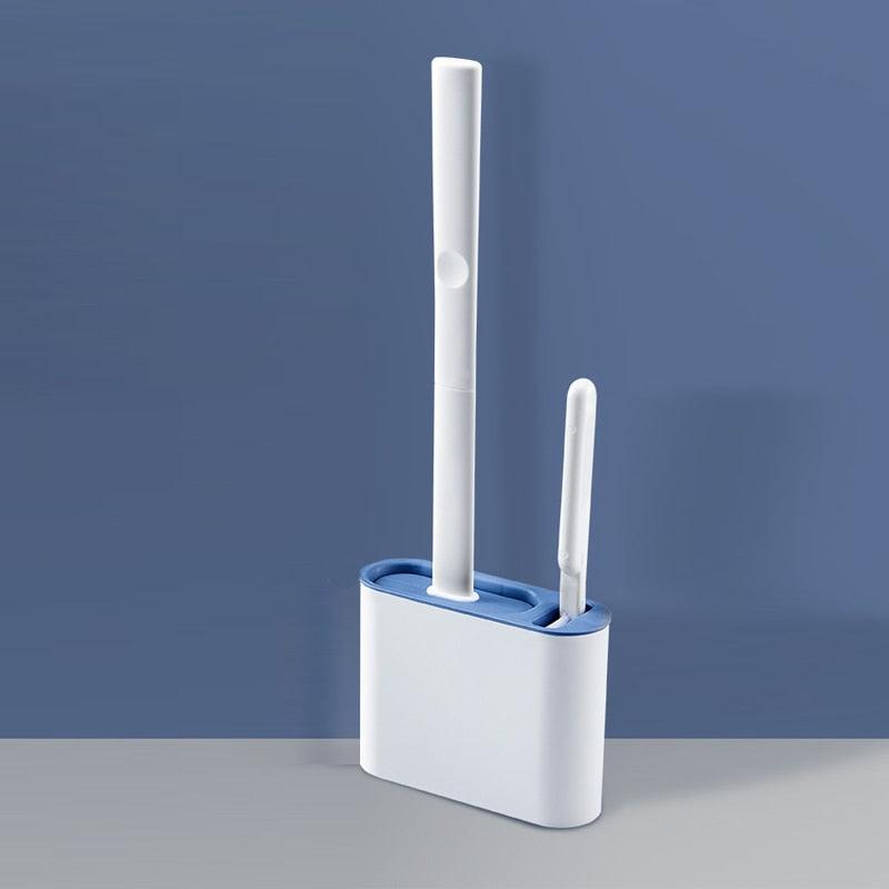Escova de Silicone para Vaso Sanitário 2 em 1