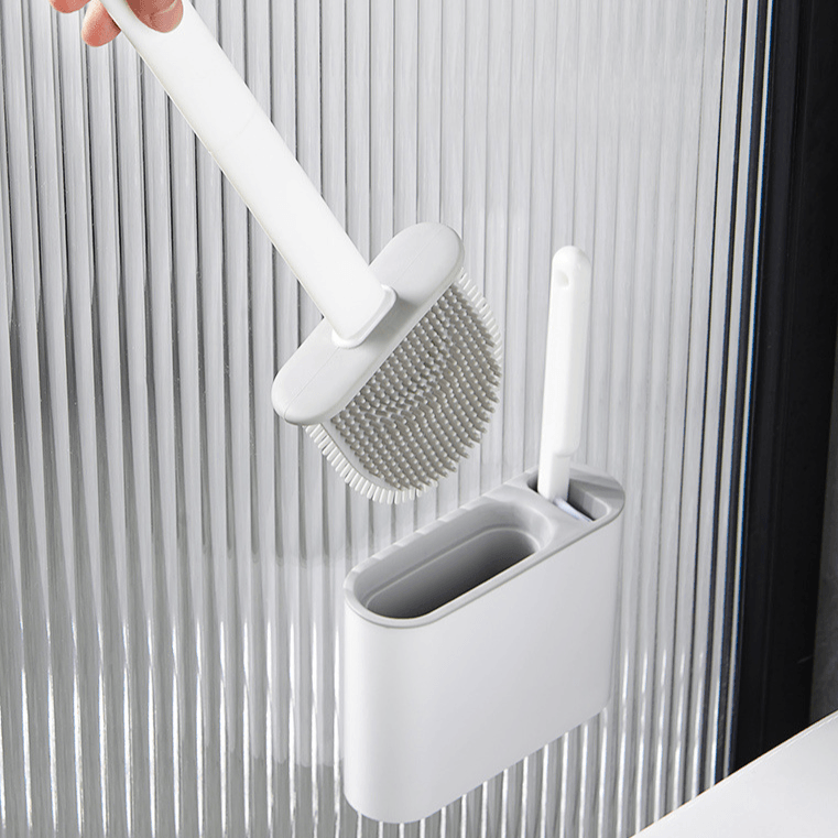 Escova de Silicone para Vaso Sanitário 2 em 1