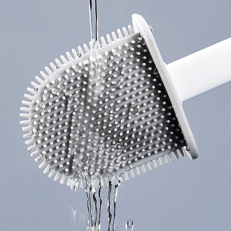 Escova de Silicone para Vaso Sanitário 2 em 1