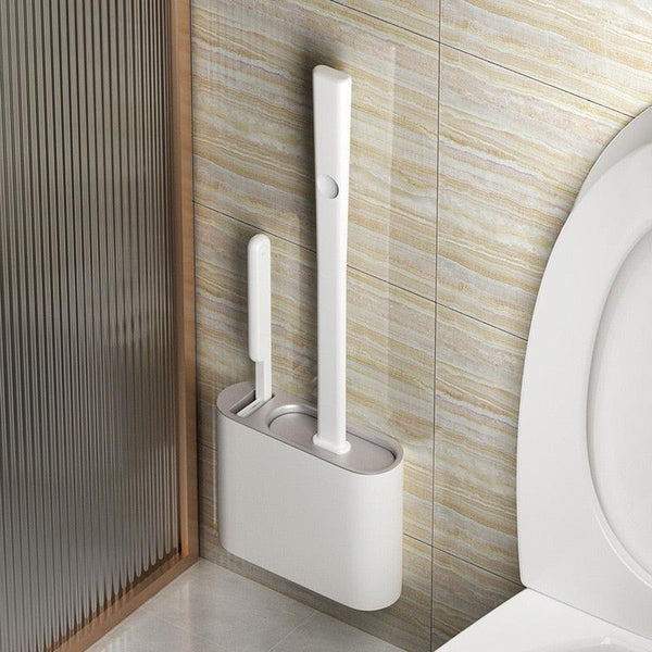 Escova de Silicone para Vaso Sanitário 2 em 1